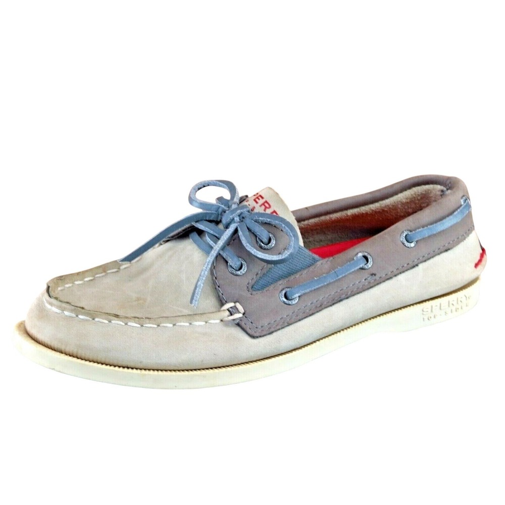 Sperry Top-Sider‎ Boys Sz 13.5 Medium Brown Boat Shoes Leather Unisex